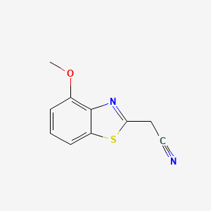 molecular formula C10H8N2OS B587436 2-(4-Methoxybenzo[d]thiazol-2-yl)acetonitrile CAS No. 157764-02-8