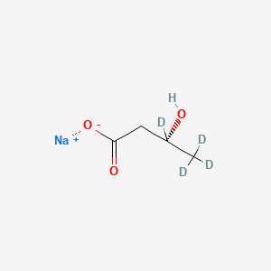 molecular formula C4H7NaO3 B587438 (R)-(-)-3-Hydroxybutyric Acid-d4 Sodium Salt CAS No. 344298-82-4