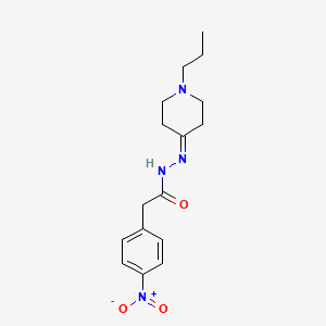 2-(4-nitrophenyl)-N'-(1-propyl-4-piperidinylidene)acetohydrazide