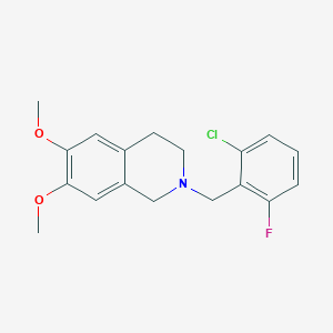 2-(2-chloro-6-fluorobenzyl)-6,7-dimethoxy-1,2,3,4-tetrahydroisoquinoline