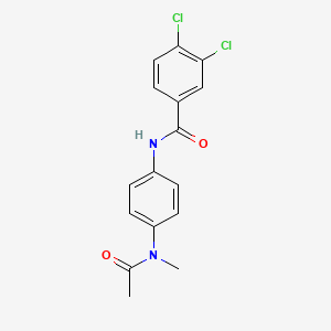 N-{4-[acetyl(methyl)amino]phenyl}-3,4-dichlorobenzamide