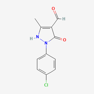 molecular formula C11H9ClN2O2 B5874448 2-(4-chlorophenyl)-4-(hydroxymethylene)-5-methyl-2,4-dihydro-3H-pyrazol-3-one 