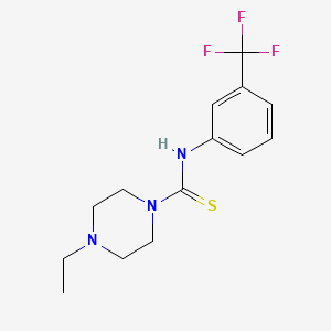 4-ethyl-N-[3-(trifluoromethyl)phenyl]-1-piperazinecarbothioamide