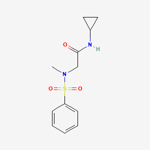 N~1~-cyclopropyl-N~2~-methyl-N~2~-(phenylsulfonyl)glycinamide