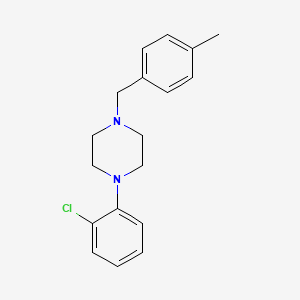 molecular formula C18H21ClN2 B5874473 1-(2-chlorophenyl)-4-(4-methylbenzyl)piperazine 