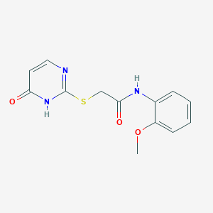 2-[(4-hydroxy-2-pyrimidinyl)thio]-N-(2-methoxyphenyl)acetamide