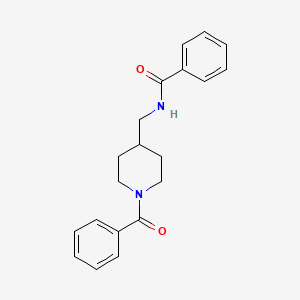 N-[(1-benzoyl-4-piperidinyl)methyl]benzamide