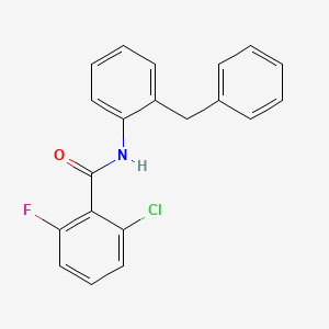 molecular formula C20H15ClFNO B5874492 N-(2-benzylphenyl)-2-chloro-6-fluorobenzamide 