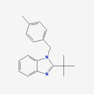 molecular formula C19H22N2 B5874497 2-tert-butyl-1-(4-methylbenzyl)-1H-benzimidazole 