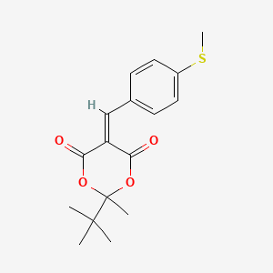 2-tert-butyl-2-methyl-5-[4-(methylthio)benzylidene]-1,3-dioxane-4,6-dione