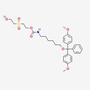 [6-[Bis(4-methoxyphenyl)phenylmethoxy]hexyl]-carbamic Acid 2-[(2-Hydroxyethyl)sulfonyl]ethyl Ester
