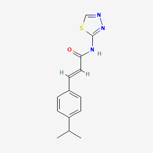 3-(4-isopropylphenyl)-N-1,3,4-thiadiazol-2-ylacrylamide