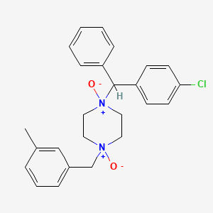 molecular formula C25H27ClN2O2 B587456 美克洛嗪 N,N'-二氧化物 CAS No. 114624-70-3