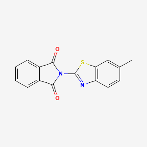 molecular formula C16H10N2O2S B5874564 2-(6-methyl-1,3-benzothiazol-2-yl)-1H-isoindole-1,3(2H)-dione 