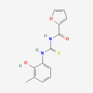 molecular formula C13H12N2O3S B5874586 N-{[(2-hydroxy-3-methylphenyl)amino]carbonothioyl}-2-furamide 