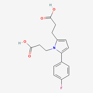 3,3'-[5-(4-fluorophenyl)-1H-pyrrole-1,2-diyl]dipropanoic acid