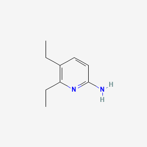 molecular formula C9H14N2 B587462 2-Pyridinamine, 5,6-diethyl- CAS No. 145402-37-5