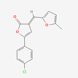 5-(4-chlorophenyl)-3-[(5-methyl-2-furyl)methylene]-2(3H)-furanone