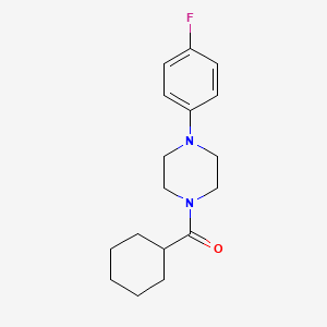 1-(cyclohexylcarbonyl)-4-(4-fluorophenyl)piperazine