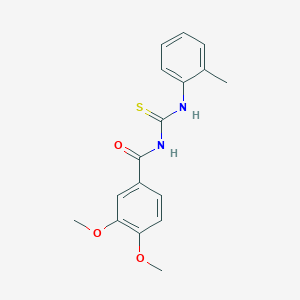 3,4-dimethoxy-N-{[(2-methylphenyl)amino]carbonothioyl}benzamide