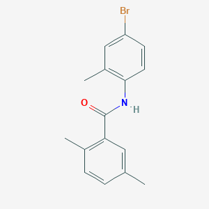 molecular formula C16H16BrNO B5874724 N-(4-bromo-2-methylphenyl)-2,5-dimethylbenzamide 
