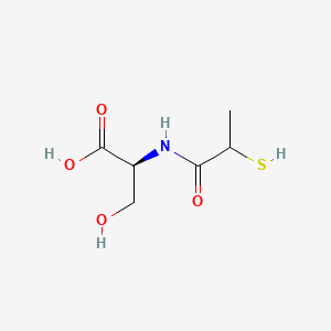 N-(2-Sulfanylpropanoyl)-L-serine