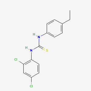 molecular formula C15H14Cl2N2S B5874734 N-(2,4-dichlorophenyl)-N'-(4-ethylphenyl)thiourea 