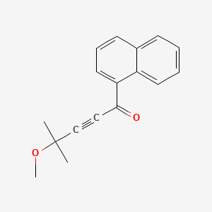 molecular formula C17H16O2 B5874748 4-methoxy-4-methyl-1-(1-naphthyl)-2-pentyn-1-one 