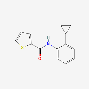 molecular formula C14H13NOS B5874792 N-(2-cyclopropylphenyl)-2-thiophenecarboxamide 