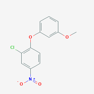 molecular formula C13H10ClNO4 B5874804 2-氯-1-(3-甲氧基苯氧基)-4-硝基苯 