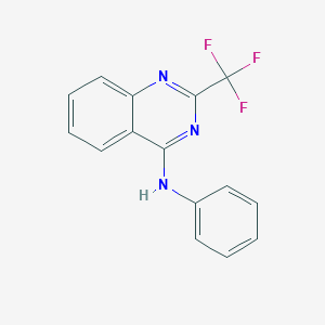 molecular formula C15H10F3N3 B5874821 N-phenyl-2-(trifluoromethyl)-4-quinazolinamine 