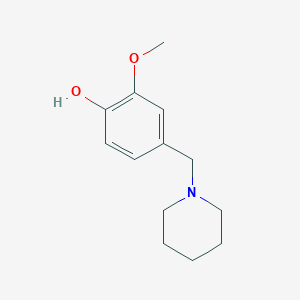 molecular formula C13H19NO2 B5874847 2-methoxy-4-(1-piperidinylmethyl)phenol 