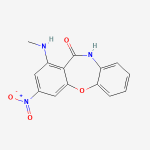 molecular formula C14H11N3O4 B5874882 1-(methylamino)-3-nitrodibenzo[b,f][1,4]oxazepin-11(10H)-one 