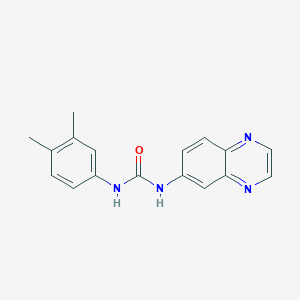 molecular formula C17H16N4O B5874888 N-(3,4-dimethylphenyl)-N'-6-quinoxalinylurea 
