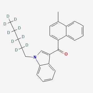 molecular formula C25H25NO B587490 (4-Methylnaphthalen-1-yl)-[1-(2,2,3,3,4,4,5,5,5-nonadeuteriopentyl)indol-3-yl]methanone CAS No. 1651833-50-9