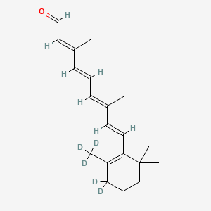 molecular formula C20H28O B587491 全反-视黄醛-d5 CAS No. 1217234-58-6