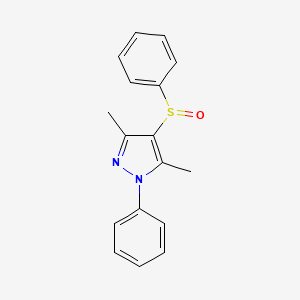 molecular formula C17H16N2OS B5874925 3,5-dimethyl-1-phenyl-4-(phenylsulfinyl)-1H-pyrazole CAS No. 321142-97-6