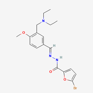 molecular formula C18H22BrN3O3 B5874933 5-bromo-N'-{3-[(diethylamino)methyl]-4-methoxybenzylidene}-2-furohydrazide 