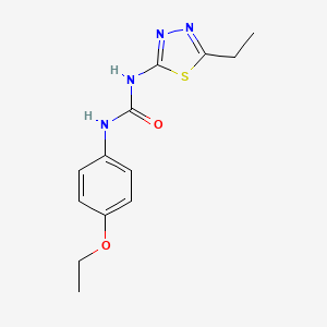 molecular formula C13H16N4O2S B5874939 N-(4-ethoxyphenyl)-N'-(5-ethyl-1,3,4-thiadiazol-2-yl)urea 
