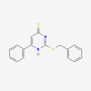 molecular formula C17H14N2S2 B5874979 2-(benzylthio)-6-phenyl-4(1H)-pyrimidinethione 