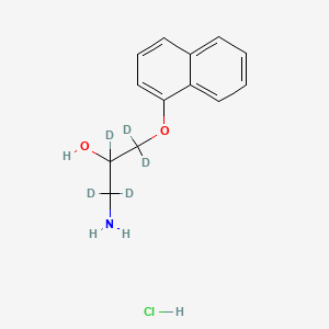 molecular formula C13H16ClNO2 B587504 Nor Propranolol-d7 Hydrochloride CAS No. 1246819-85-1