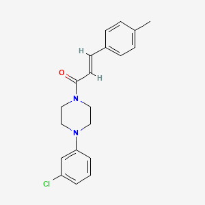 molecular formula C20H21ClN2O B5875043 1-(3-chlorophenyl)-4-[3-(4-methylphenyl)acryloyl]piperazine 