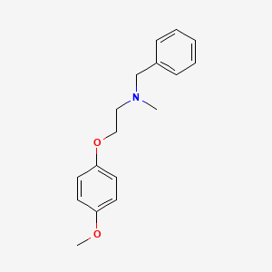 molecular formula C17H21NO2 B5875056 N-benzyl-2-(4-methoxyphenoxy)-N-methylethanamine 