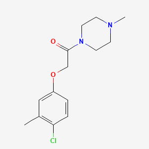molecular formula C14H19ClN2O2 B5875064 1-[(4-chloro-3-methylphenoxy)acetyl]-4-methylpiperazine 