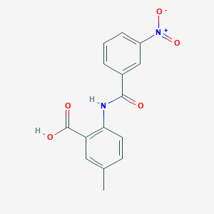 molecular formula C15H12N2O5 B5875140 5-methyl-2-[(3-nitrobenzoyl)amino]benzoic acid 