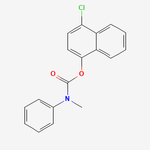 molecular formula C18H14ClNO2 B5875154 4-chloro-1-naphthyl methyl(phenyl)carbamate 