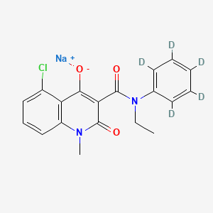 molecular formula C19H16ClN2NaO3 B587516 Laquinimod-d5 Sodium Salt CAS No. 1354744-14-1