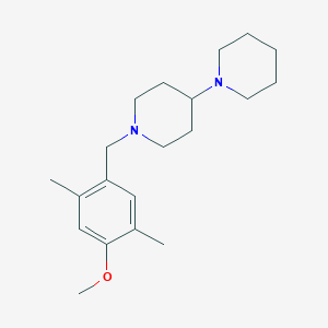 molecular formula C20H32N2O B5875175 1'-(4-methoxy-2,5-dimethylbenzyl)-1,4'-bipiperidine 