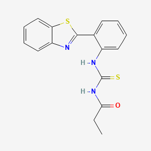 N-({[2-(1,3-benzothiazol-2-yl)phenyl]amino}carbonothioyl)propanamide