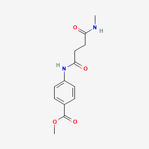 molecular formula C13H16N2O4 B5875249 methyl 4-{[4-(methylamino)-4-oxobutanoyl]amino}benzoate 